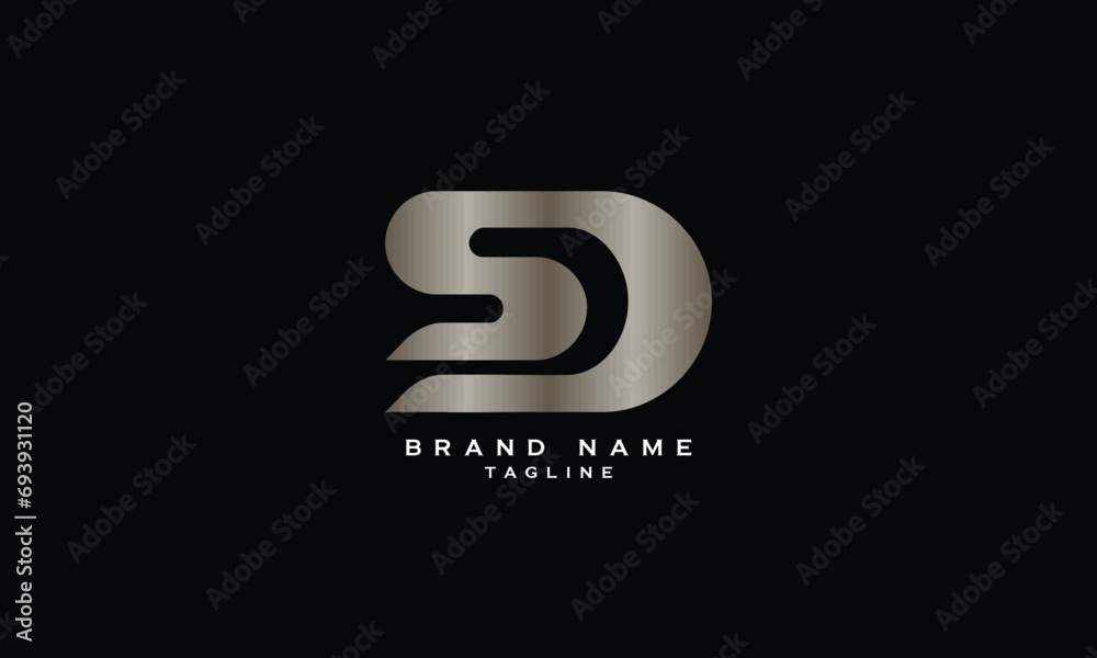 SD, DS, Abstract initial monogram letter alphabet logo design SD, DS, Abstract initial monogram letter alphabet logo design