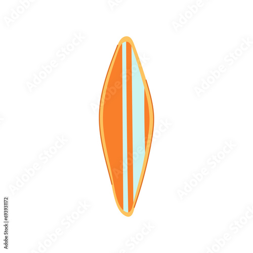 sea surfboard cartoon. wood element, type abstract, surfer object sea surfboard sign. isolated symbol vector illustration