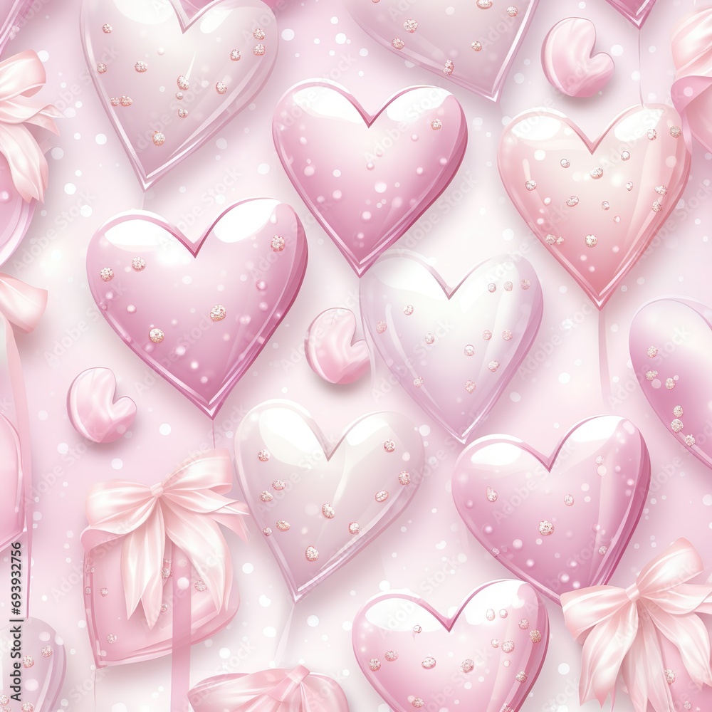 Valentine hearts background - card