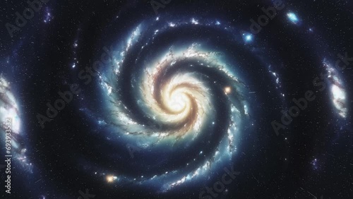 A large spiral galaxy.