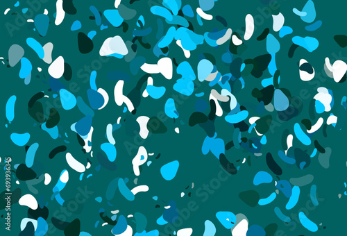 Light blue vector background with abstract forms.