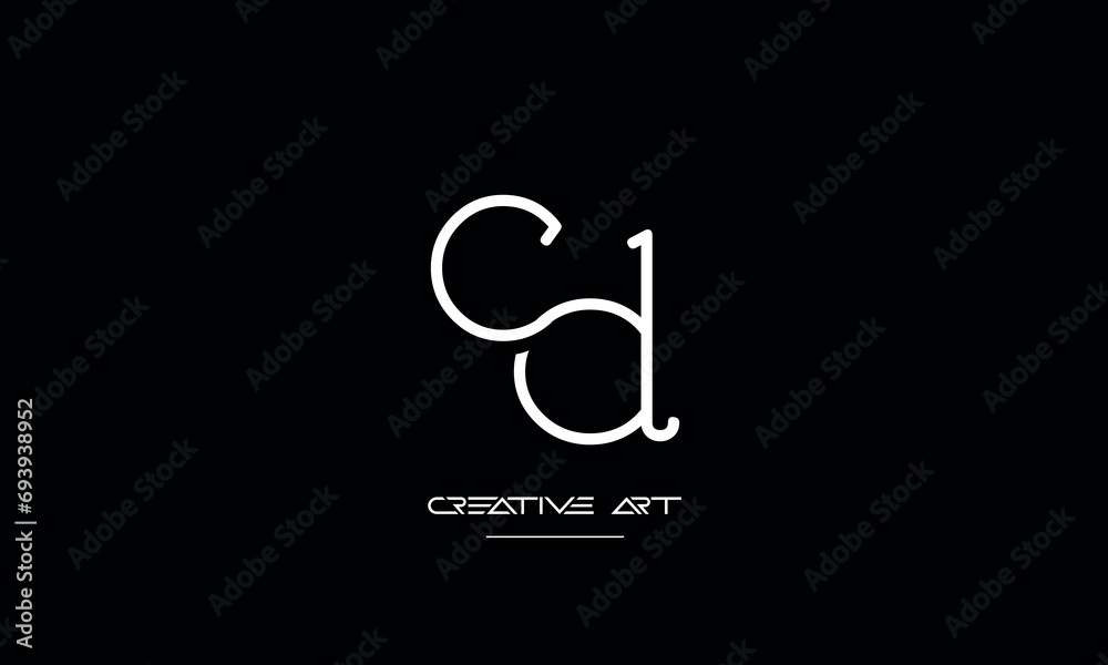 CD, DC, C, D abstract letters logo monogram CD, DC, C, D abstract letters logo monogram