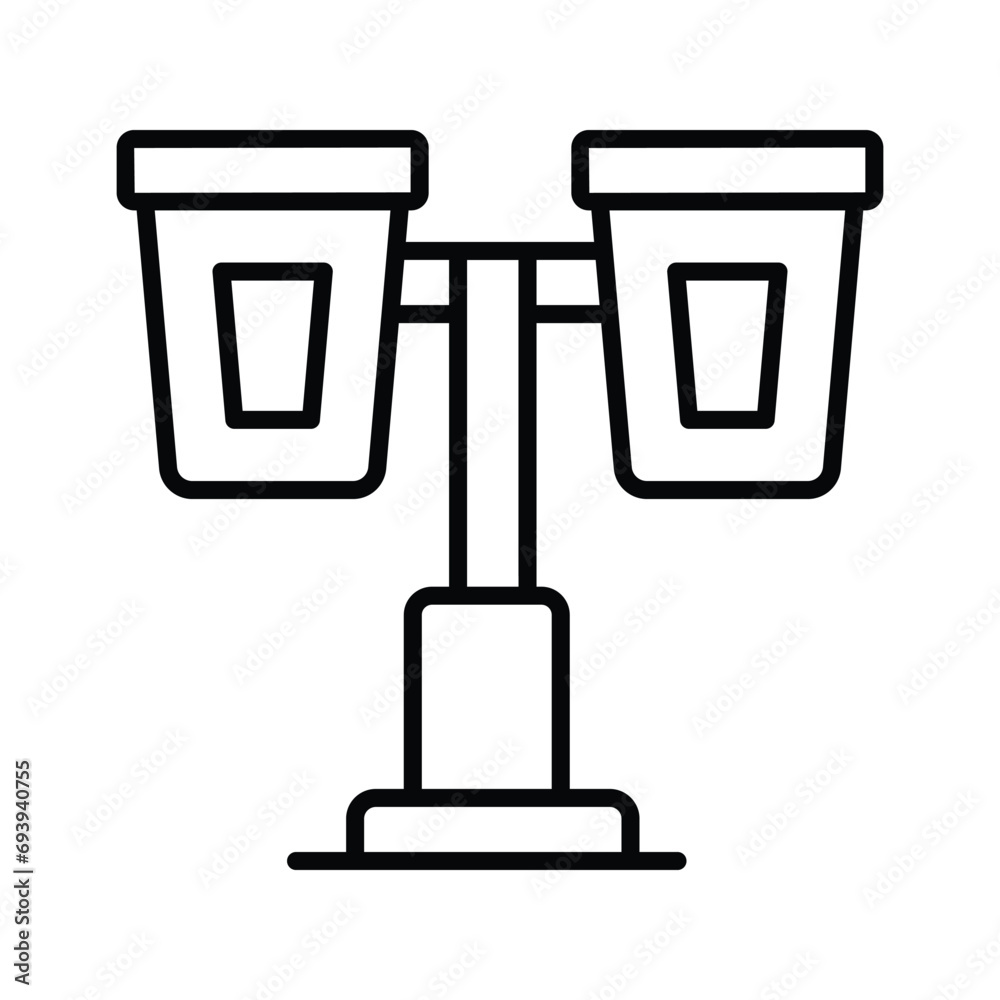 Grab this carefully designed icon of street lights in modern style Grab this carefully designed icon of street lights in modern style