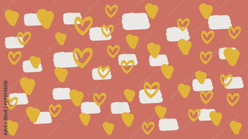 Red white and yellow vector background vector illustration with organic confetti Red white and yellow vector background vector illustration with organic confetti