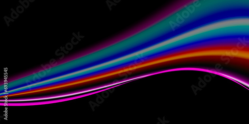 Colorful background with curves neon lines in ultraviolet spectrum, futuristic energy concept