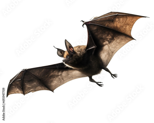 Bat on a light transparent background