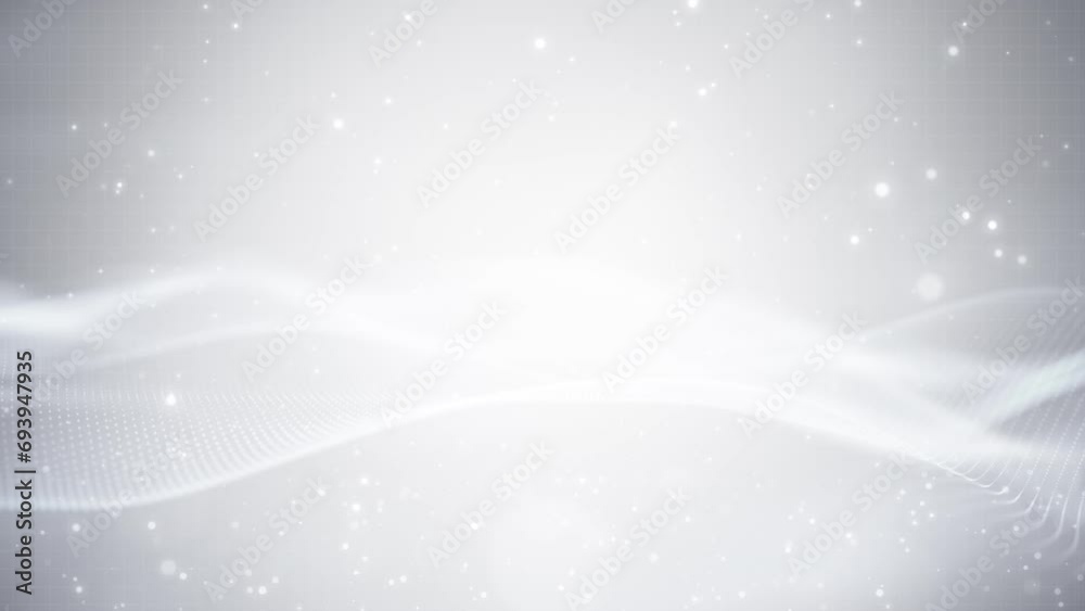 Abstract white particle business corporate digital technology on elegant clean gray Background. Modern motion pattern graphic network cyberspace concept. Abstract white particle business corporate digital technology on elegant clean gray Background. Modern motion pattern graphic network cyberspace concept.
