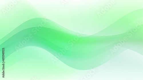 Vivid Green Abstract Light Flowing Background