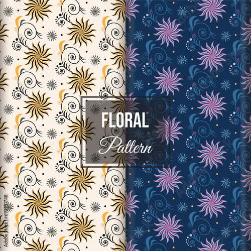 Floral pattern for wallpaper or fabric.  floral background Vector illustration.