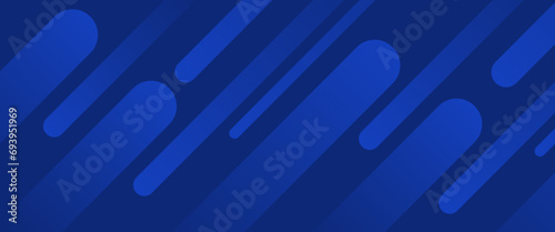 Blue vector abstract background with simple geometric shapes