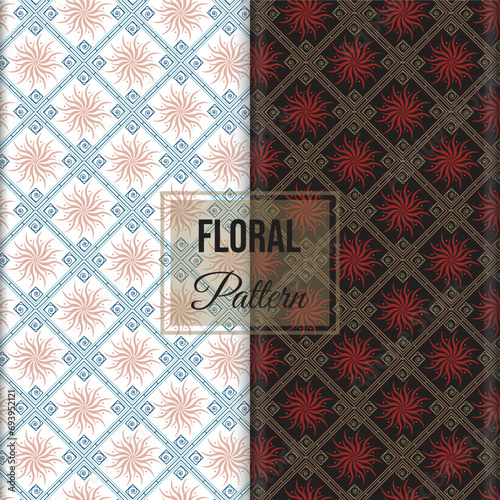 Vector illustration of floral pattern, Design for banner, poster, card, invitation, and background.