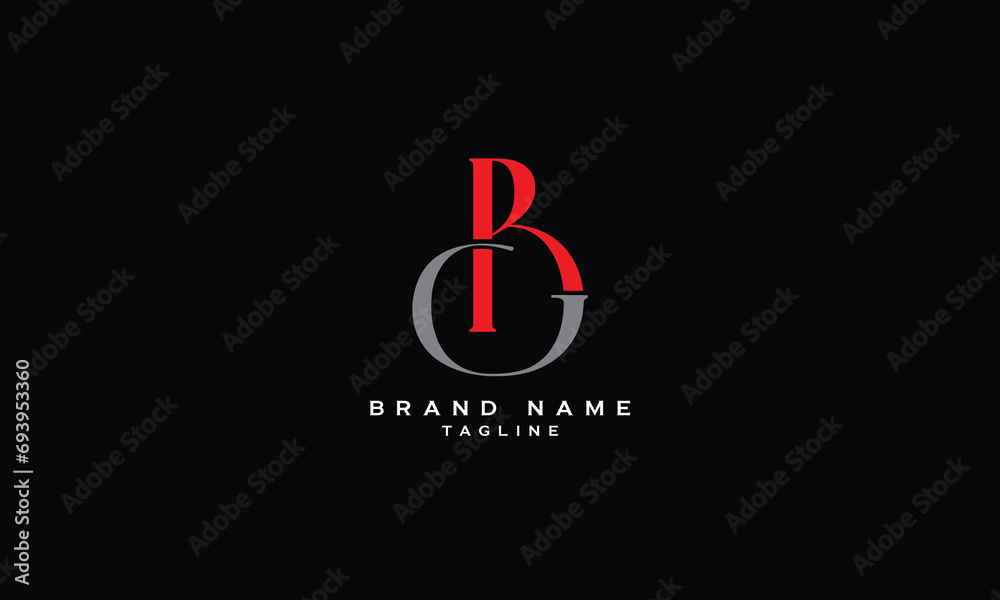BG, GB, Abstract initial monogram letter alphabet logo design BG, GB, Abstract initial monogram letter alphabet logo design