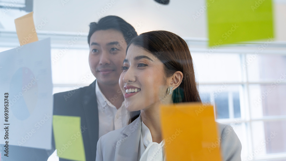 asian business people working together at office asian business people working together at office