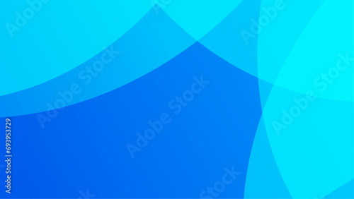 Blue background abstract art vector with shapes