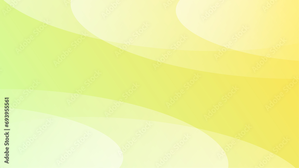 Yellow and white vector gradient abstract background with shapes elements