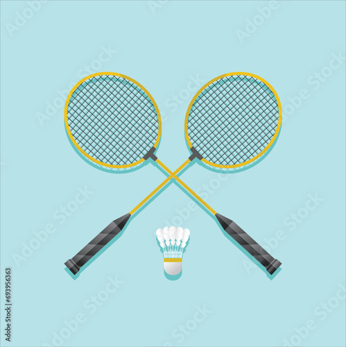 sports racket design with blue background