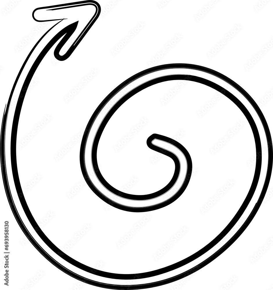 Hand drawn arrows brush. Design element Hand drawn arrows brush. Design element