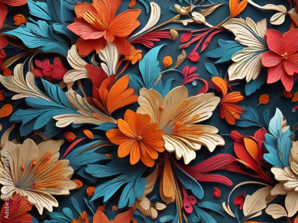 seamless floral pattern background