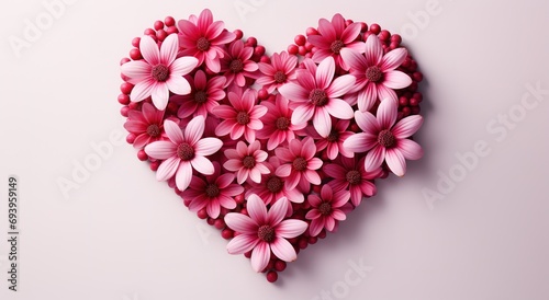flower into a heart shape