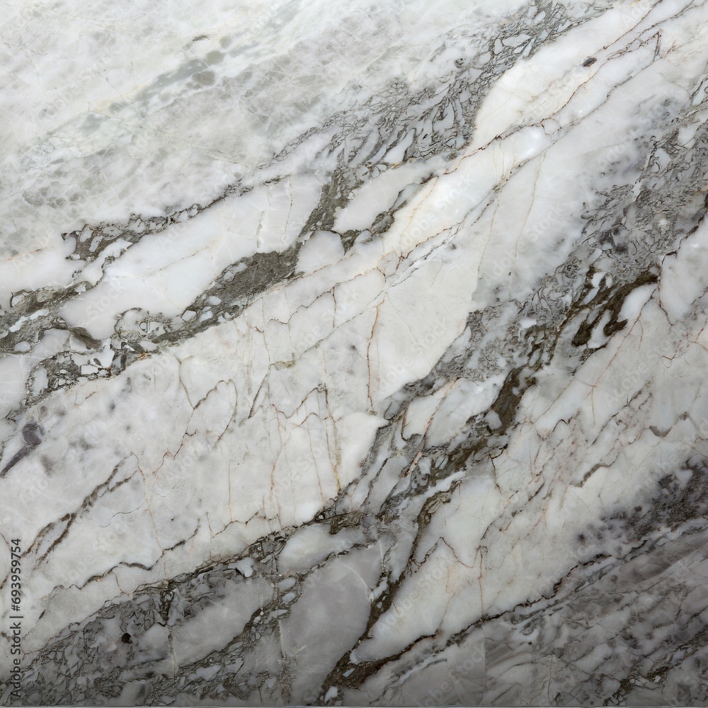 Fototapeta premium Marble background. White stone texture with gray background.