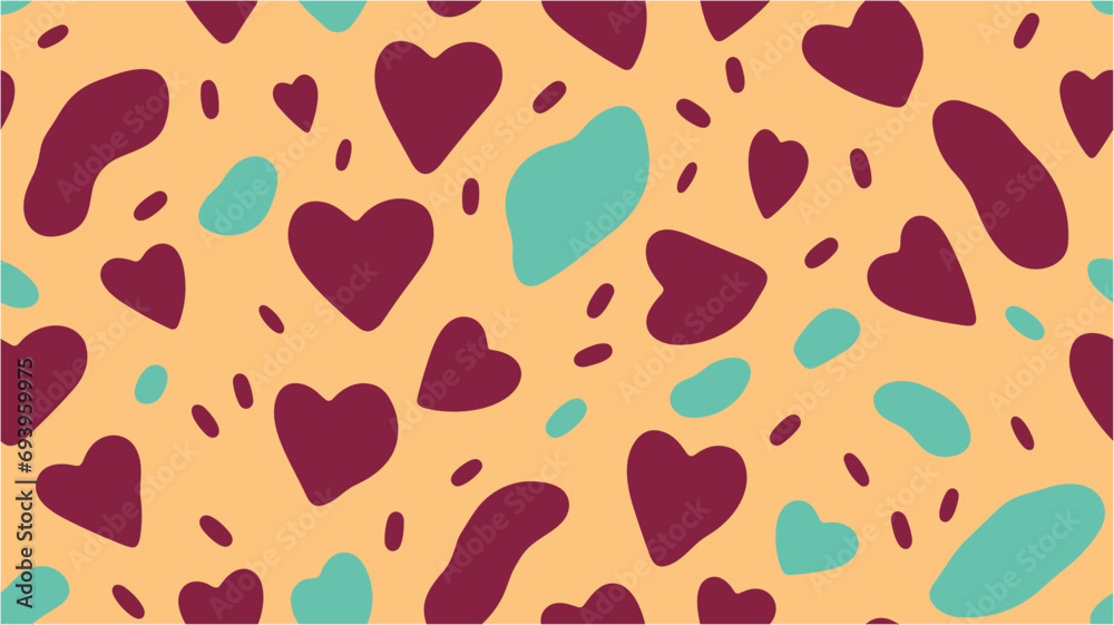 Decoration of Valentine's Day materials. Romantic vector illustration for Valentines Day. Vector background. Stock vector illustration. Seamless. Decoration of Valentine's Day materials. Romantic vector illustration for Valentines Day. Vector background. Stock vector illustration. Seamless.