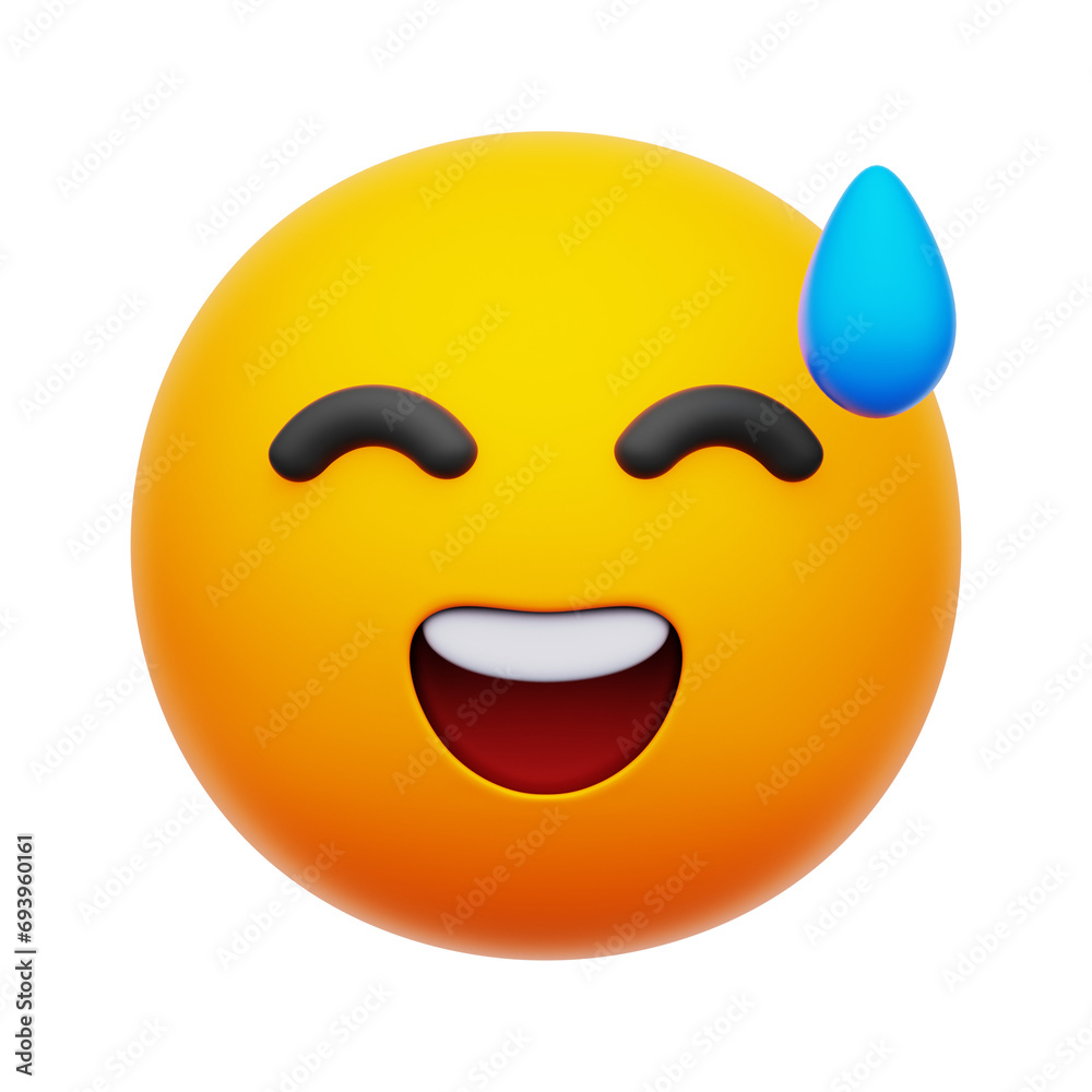 Emoji 3D Rendering Icon Isolated Transparent Background Emoji 3D Rendering Icon Isolated Transparent Background