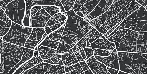 Layered editable vector illustration outline of Manchester,Britain. photo
