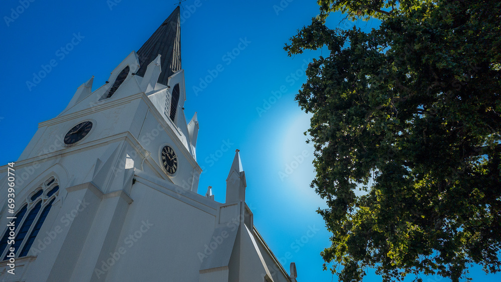 Pretty little church in Stellenbosch under the sun. South Africa.