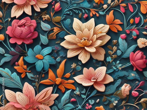 seamless floral pattern background