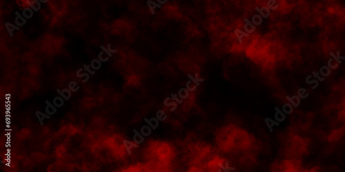  Abstract red and black textured smoke. smoke fog misty texture overlay on dark black. illustration of colored hexagons on blur surface. Paranormal red mystic smoke, clouds for movie.