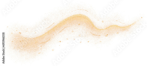 Gold glitter line curve abstract wave