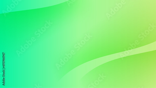 Green vector gradient abstract background with shapes elements