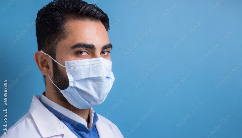Doctor mask and corona virus protection isolated on a white background Doctor mask and corona virus protection isolated on a white background