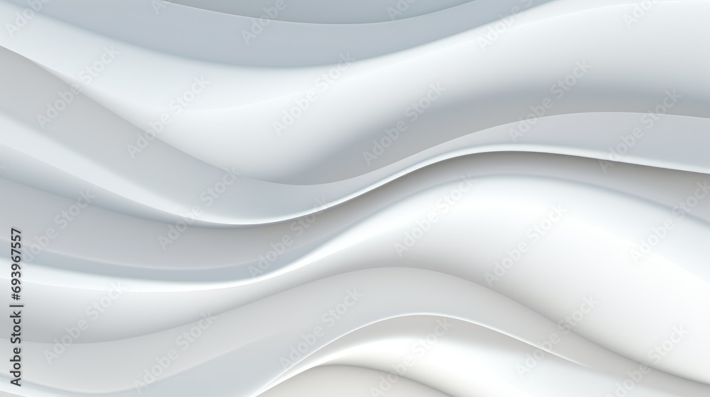 horizontal banner, abstract 3D background of white waves and lines horizontal banner, abstract 3D background of white waves and lines