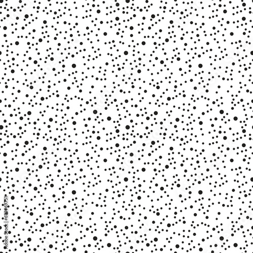 Simple seamless pattern with dots that resembles a constellation of stars