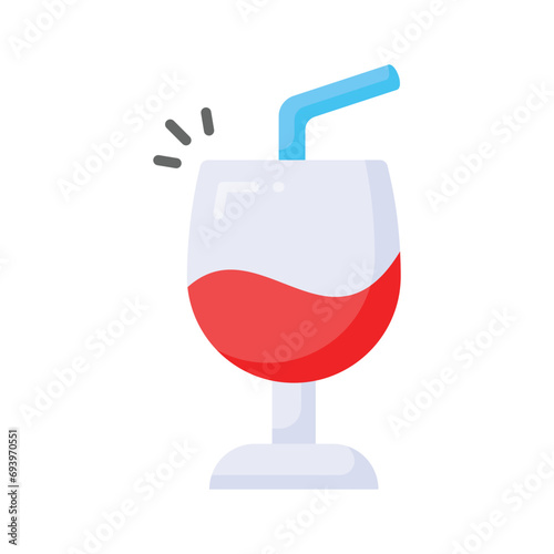 Have a look at this amazing icon of drink glass, wine glass vector design