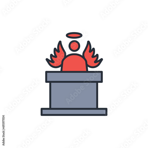 innocence icon. vector.Editable stroke.linear style sign for use web design,logo.Symbol illustration.