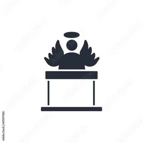 innocence icon. vector.Editable stroke.linear style sign for use web design,logo.Symbol illustration.