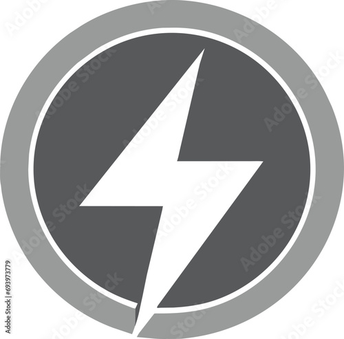 electrical power logo with the text vonkentrekker under the logo, icon