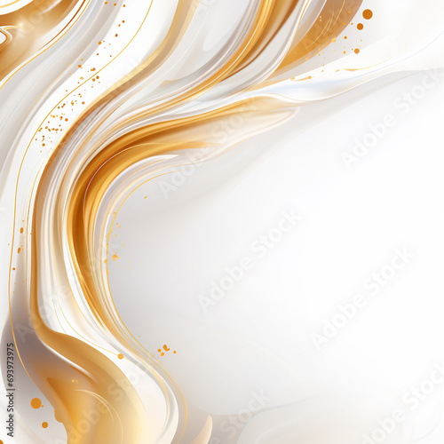 abstract background with gold and white elements