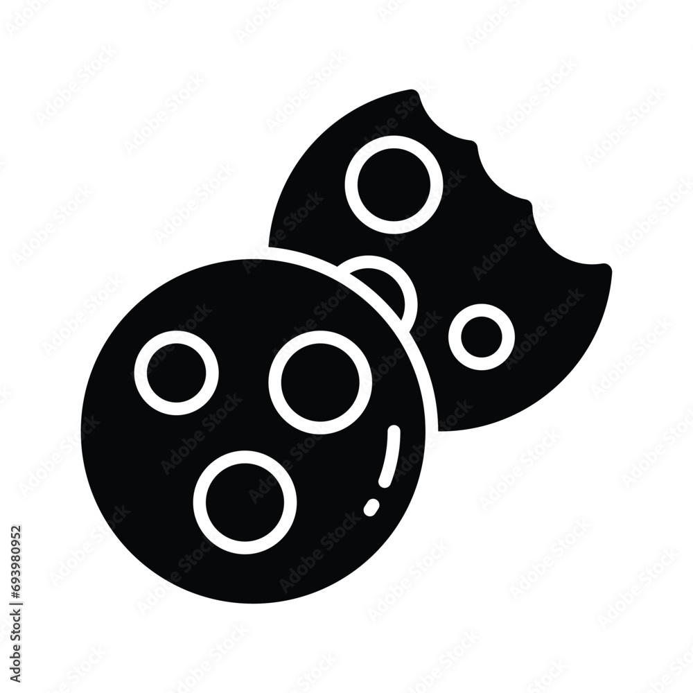 Fototapeta premium Delicious chocolate cookies in modern design style, easy to use and download