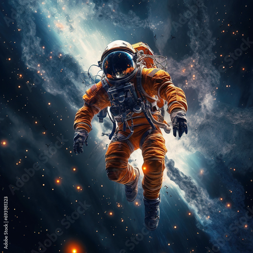 astronaut outer space © Philippova