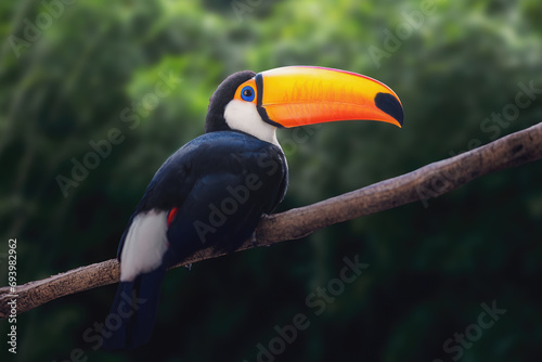 Toco Toucan bird (Ramphastos toco)