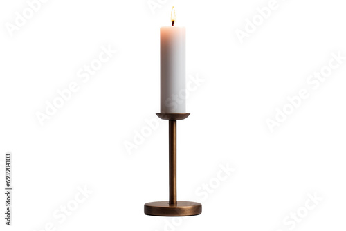 Modern Elegance Minimalist Candle Stand isolated on transparent background