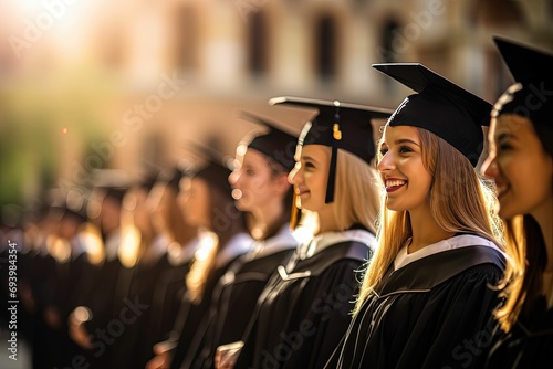 students in a graduation day photo