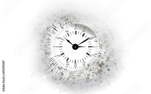 Lexical Timepiece isolated on transparent background. photo