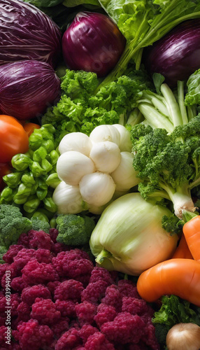 Harvested Glory Vegetables Close Up photo