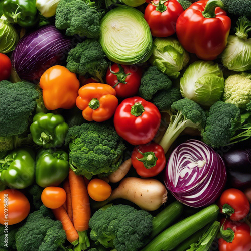 Harvested Glory Vegetables Close Up photo