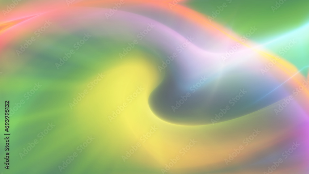 Obraz premium background neon line wave illustration
