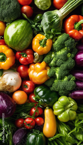 Harvested Glory Vegetables Close Up